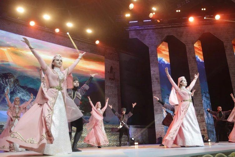 Ансамбль "Магас"выступил на открытии Фестиваля культуры и спорта народов Кавказа 2020